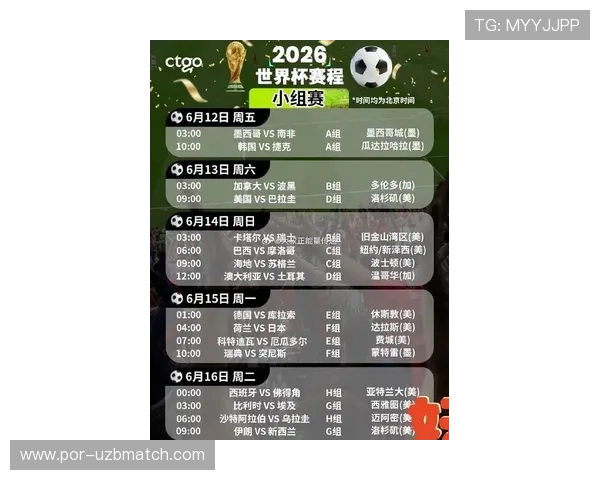 2026年世界杯预选赛赛程公布，如何掌握各阶段比赛时间和关键赛事信息